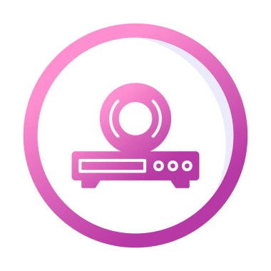 CD çalar simge vektör çizim