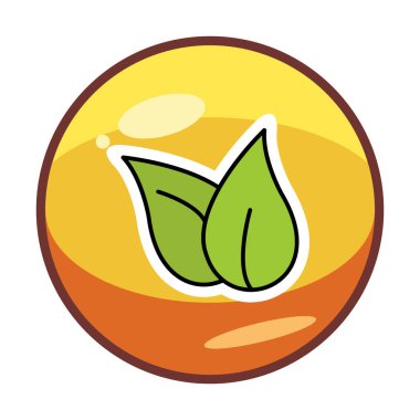 ekoloji sembolü, yaprak simgesi, vektör illüstrasyon grafiği