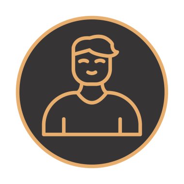 Profil simgesi vektör illüstrasyonu