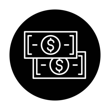 para düz simgesi, vektör illüstrasyonu