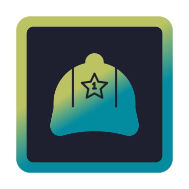 Bir numaralı simge ile kapağın vektör illüstrasyonu 