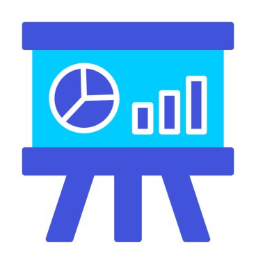 Whiteboard simgesinin vektör illüstrasyonu