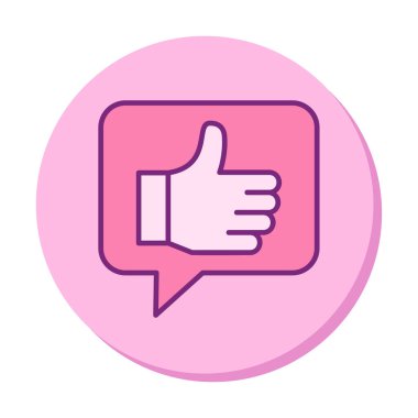 başparmak yukarı Web simgesi, vektör çizim                   