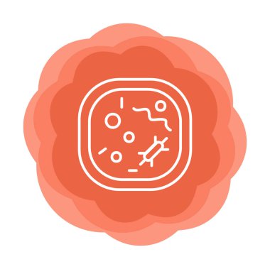 Hücre simgesi, vektör illüstrasyonu