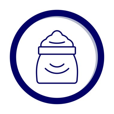 Şeker düzlüğü simgesi, vektör illüstrasyonu  