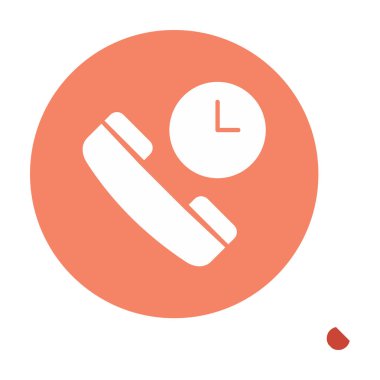 Basit Arama Bekleme simgesi, vektör illüstrasyonu