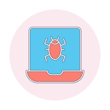 dizüstü bilgisayar simgesi, vektör illüstrasyonu basit tasarım