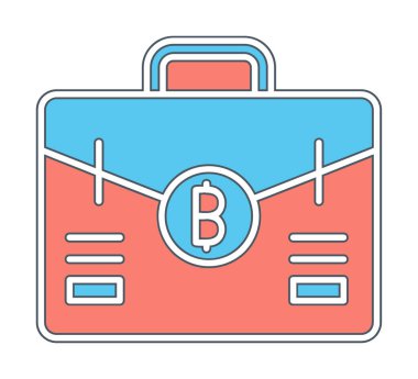 Bitcoin 'li çanta. Web simgesi 