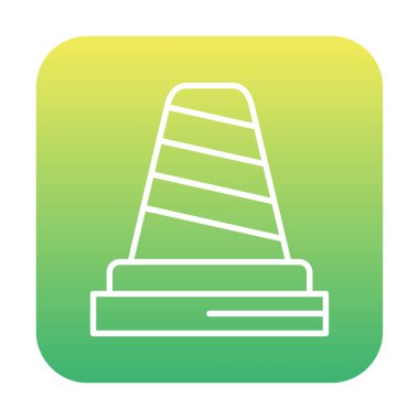 Basit trafik konisi vektör resimleme tasarımı