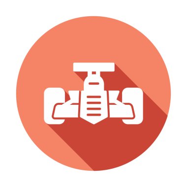 Yarış arabası ikonu vektör çizimi