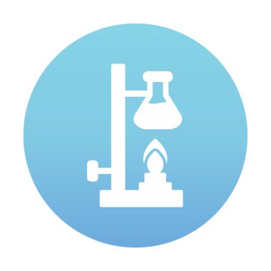 Basit Kimyasal Deney simgesi, vektör çizimi