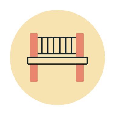 bank simgesi, vektör illüstrasyonu basit tasarım