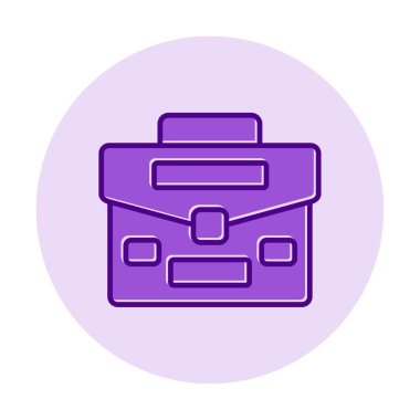 Çanta. Web simgesi basit illüstrasyon  