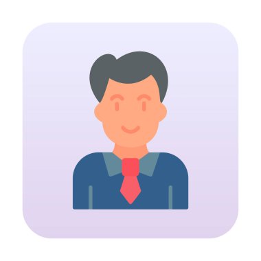 Profesör Web simgesi, vektör illüstrasyonu