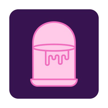 Boya kovası simge vektör çizim