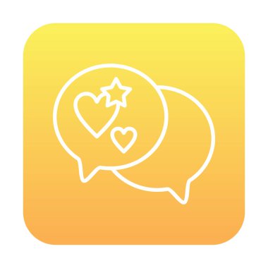 Basit konuşma balonu simgesi, vektör illüstrasyonu