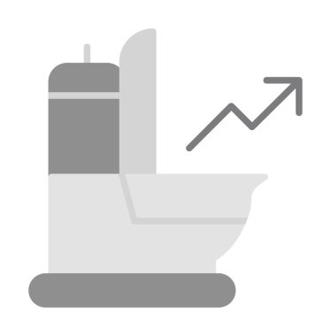 Ok simgesi vektör illüstrasyonlu idrar 