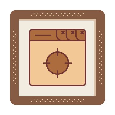 hedef simge, vektör illüstrasyonu basit tasarım