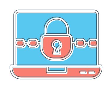 Dolar para birimi ve anahtar simgesi, Fidye yazılımı konsepti, vektör illüstrasyonu  