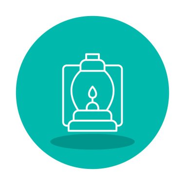 fener düz simgesi, vektör illüstrasyonu 