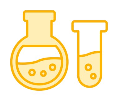 Matara ikonu. Laboratuvar ekipmanları. vektör illüstrasyonu.                     