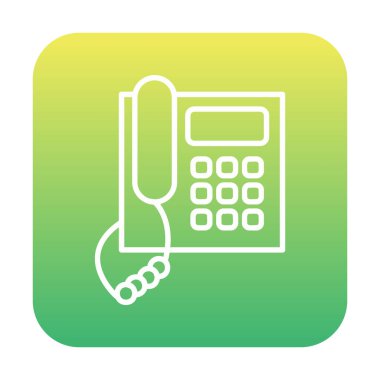 düz eski telefon vektör çizimi tasarımı