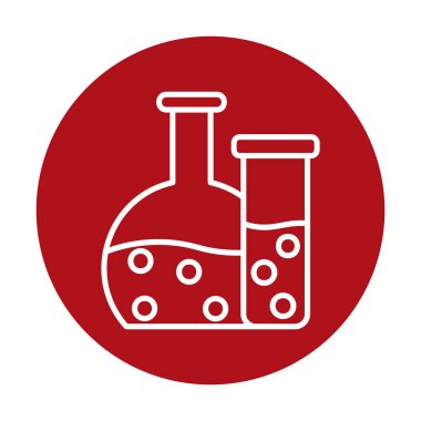 Şişesi web simgesi, vektör çizim  