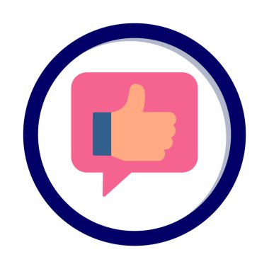 başparmak yukarı Web simgesi, vektör çizim                   