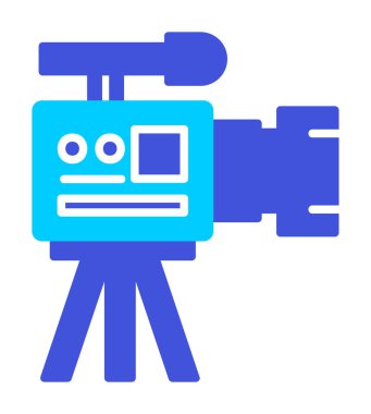 düz basit kamera simgesi vektör illüstrasyon tasarımı