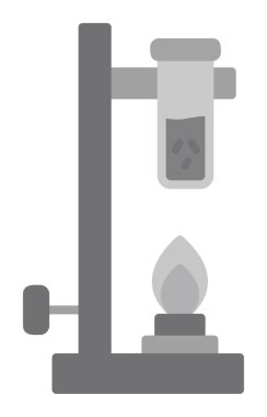 düz Bunsen yazıcı doğrusal simgesi. 