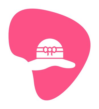 Güneş şapkası Icon vektör çizim