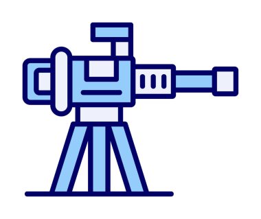 Makine Tüfeği vektör illüstrasyonu
