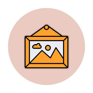 Doğa web simgesi, vektör illüstrasyonu 