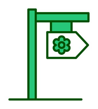 Tabela düz simgesi, vektör illüstrasyonu