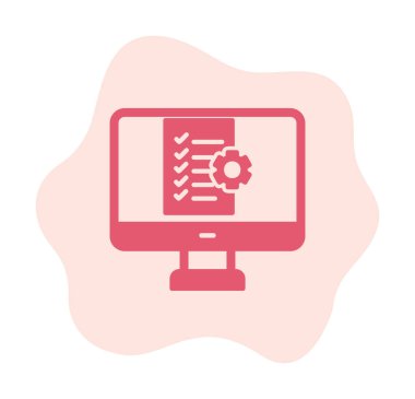 Proje Yönetimi simge vektör çizim