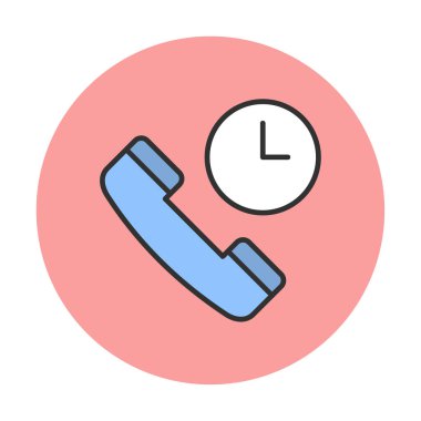 Basit Arama Bekleme simgesi, vektör illüstrasyonu