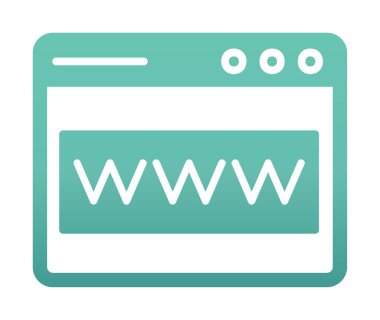 tarayıcı web sayfası simgesi, vektör illüstrasyonu 