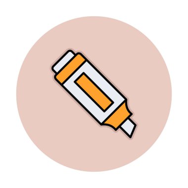 İşaretleyici. Web simgesi basit illüstrasyon                       