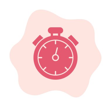 Basit düz kronometre simgesi çizimi