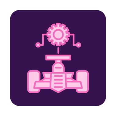 Araba Ayarlama simgesinin vektör illüstrasyonu 