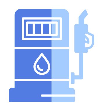 Basit Düz Yakıt ikonu vektör çizimi