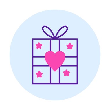 hediye kutusu ikon vektör çizimi tasarımı 