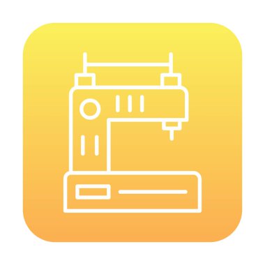 Basit Dikiş Makinesi web vektör simgesi