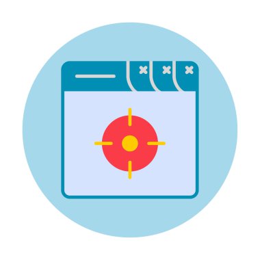 hedef simge, vektör illüstrasyonu basit tasarım