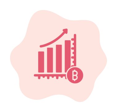 Kâr, kripto para birimi şeması, bitcoin vektör ilüstrasyonu