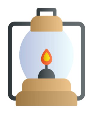 fener düz simgesi, vektör illüstrasyonu 