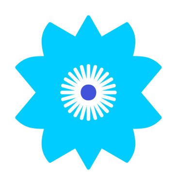 Sakura çiçek simgesi, vektör illüstrasyonu 