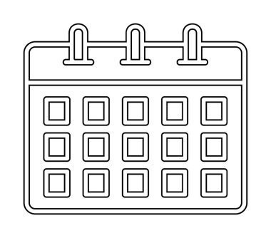 Takvim web simge vektör çizim