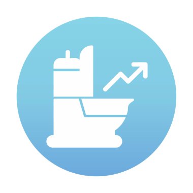 Ok simgesi vektör illüstrasyonlu idrar 