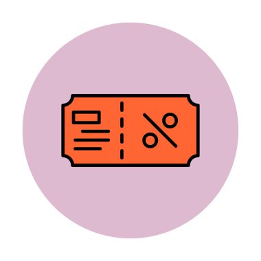 Hediye çeki web simgesi, vektör illüstrasyonu 